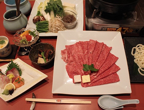 拘りの牛肉で御宴会 牛スキ焼コース